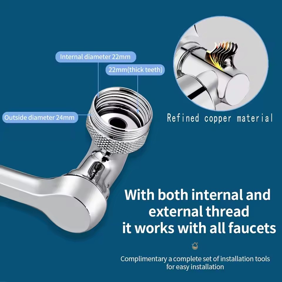 Metal Universal Faucet Extende - Basin Mixer Tap 评论和价格