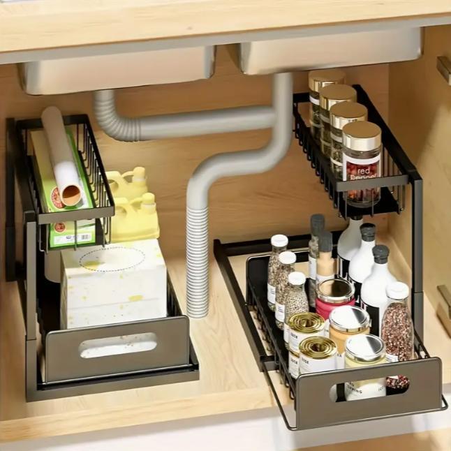 Heavy Duty Pull Out Cabinet Or - Home Bathroom Organizer 评论和价格