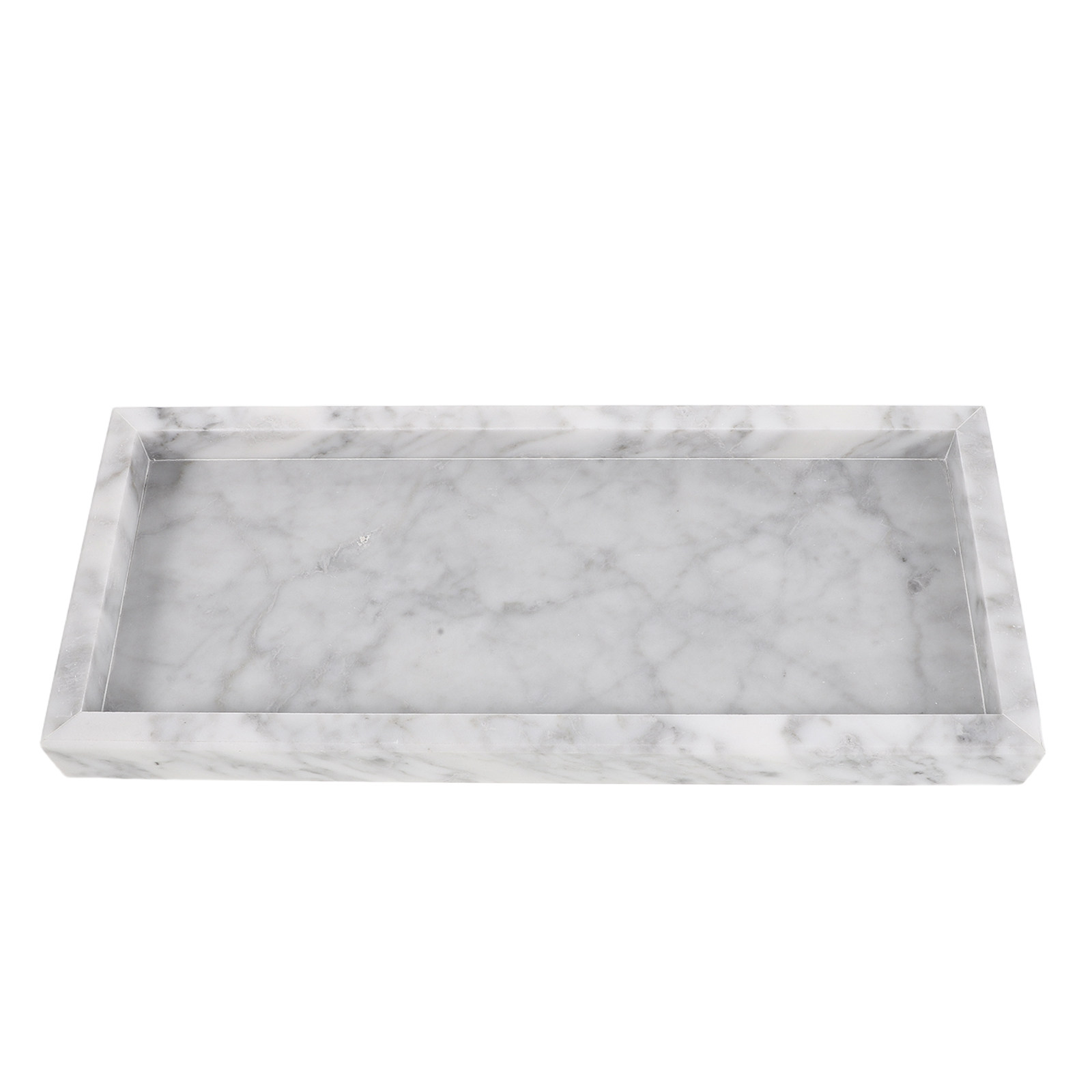 12x5 Rectangle Marble Tray Van - Home Bathroom Organizer 评论和价格