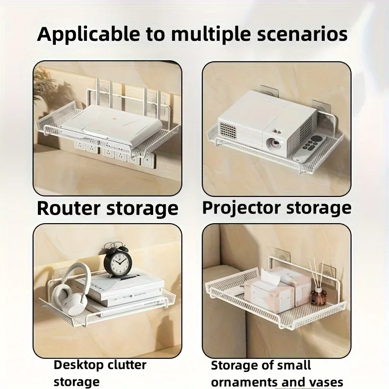 No‑Drill Wall Mount Router She - Home Edit Bathroom Storage 评论和价格